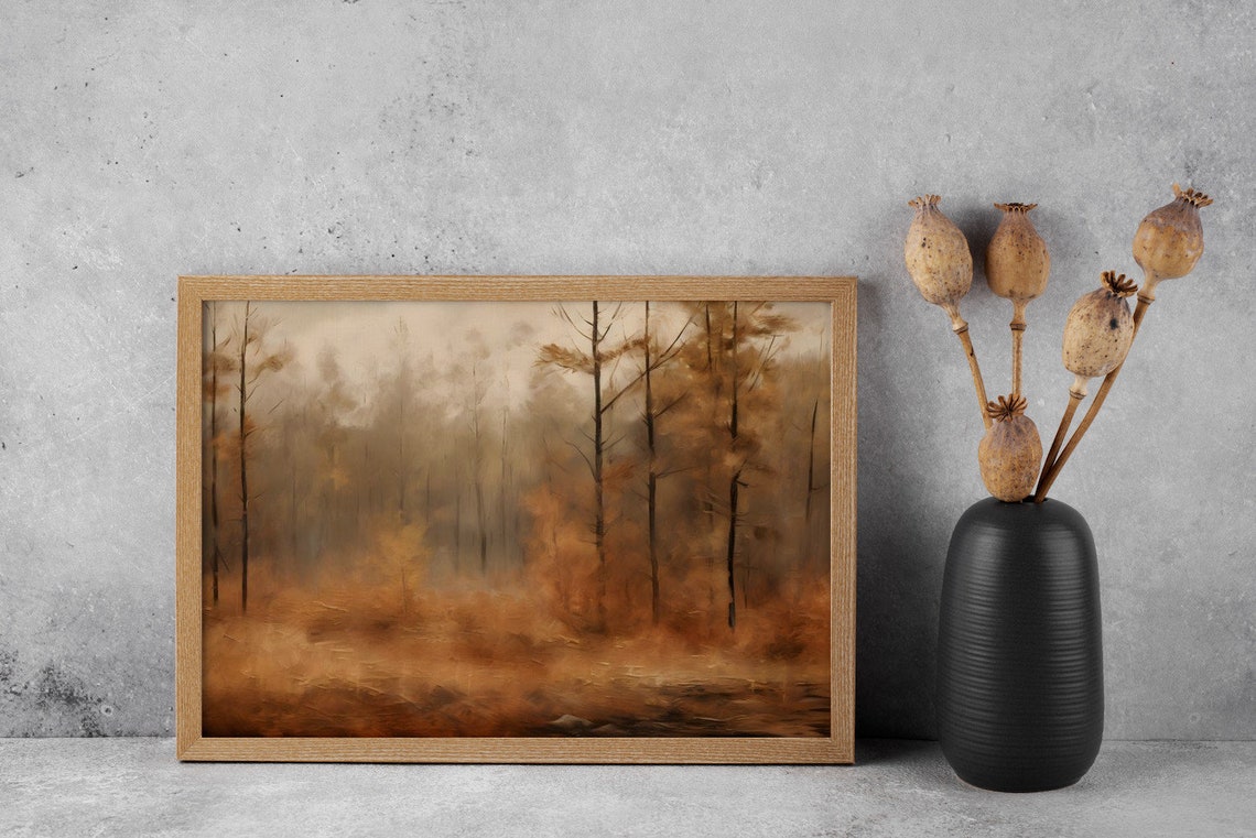 Fogbound Forest Antique Print - Image 4