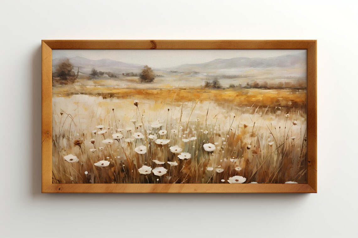 Field Of Serenity Autumns Bloom Antique Print - Image 3