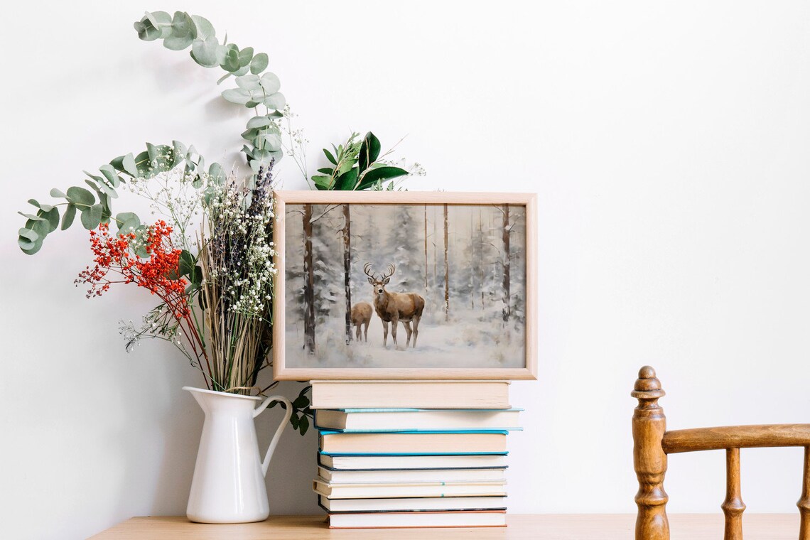 Silent Sentinels, Winters Graceful Guardians Art Print - Image 3