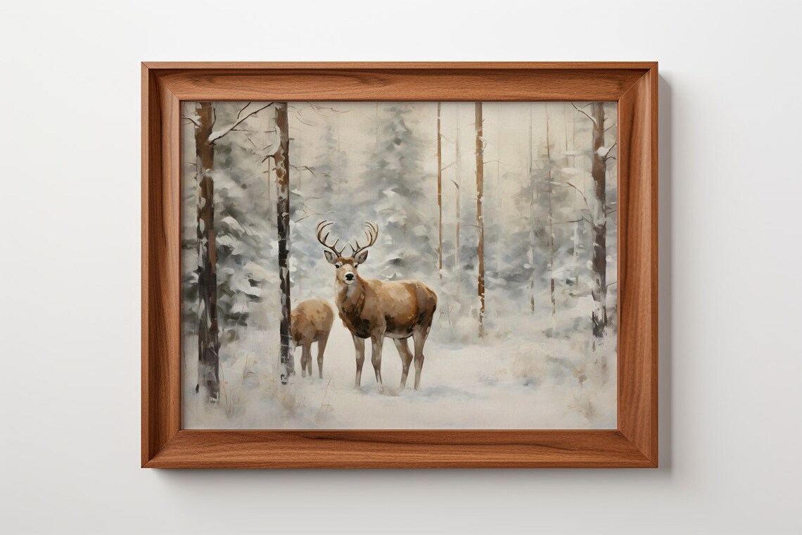Silent Sentinels, Winters Graceful Guardians Art Print