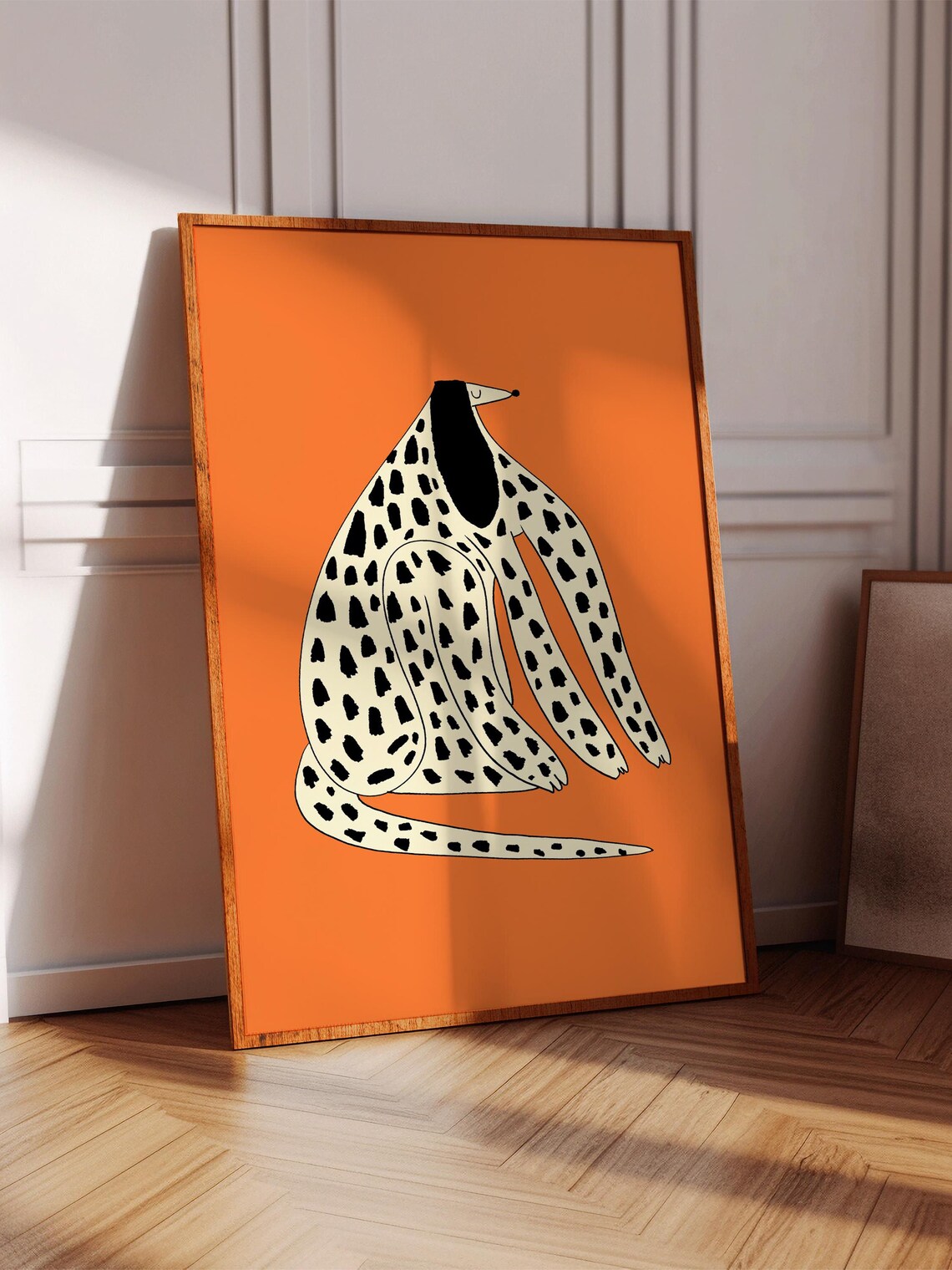 Relaxed Dog Art Print, Custom Pet Portraits