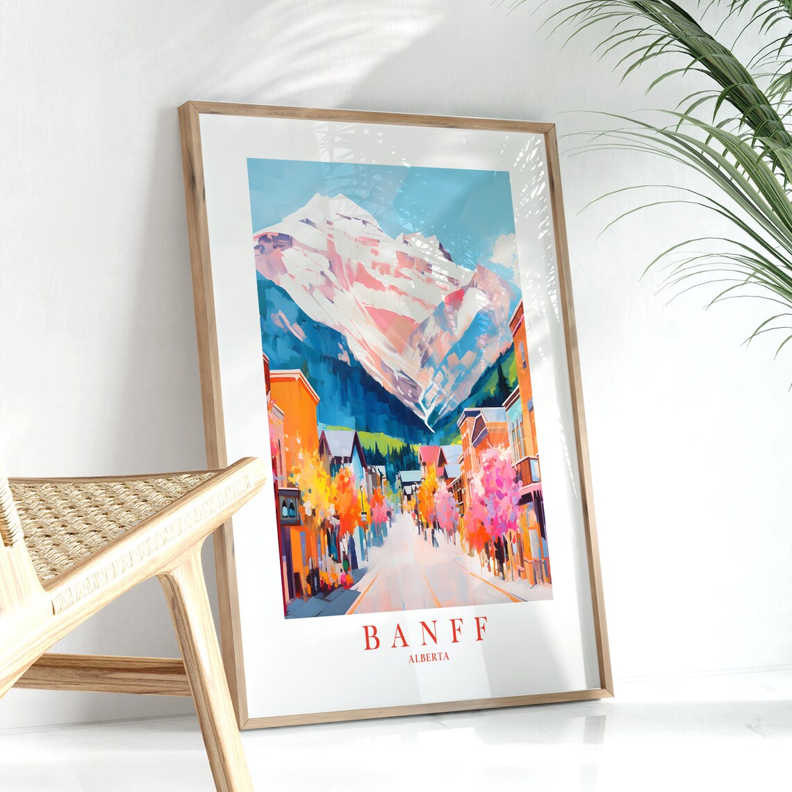 Banff Travel Poster, Rocky Mountains Alberta