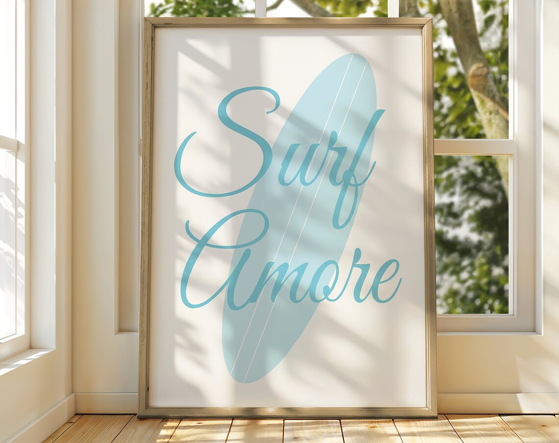Surf Amore Wall Art Print