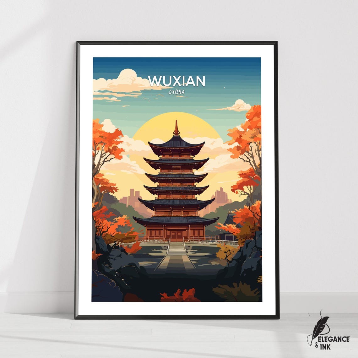 Wuxian Printwuxian Travel Posterwuxian Artworkwuxian Canvaswuxian Wall Decorwuxian Home Vintage Paintingwuxian