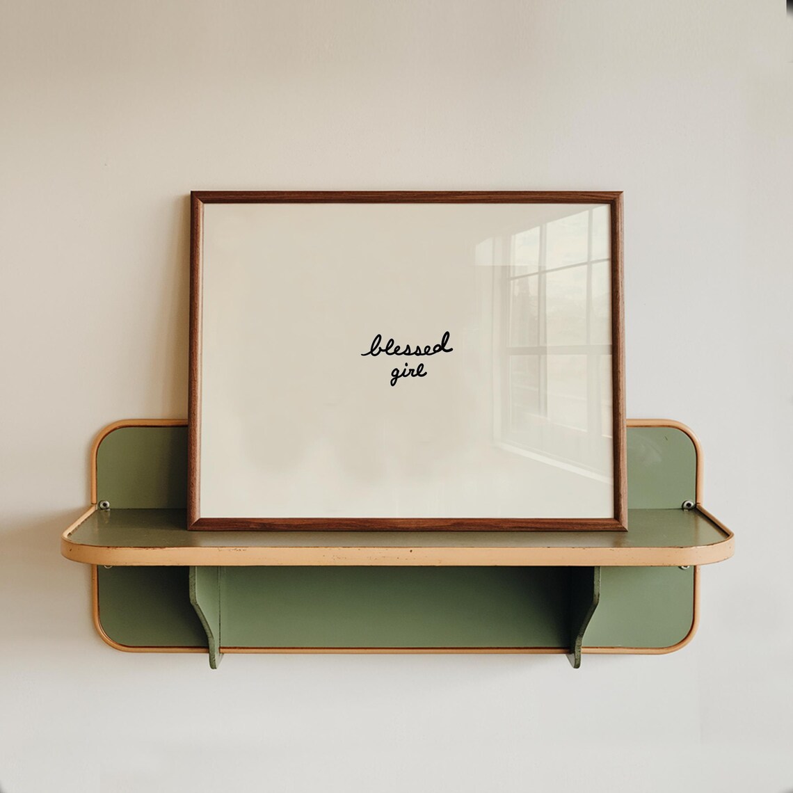 Blessed Girl, Nursery Room Wall Art Print