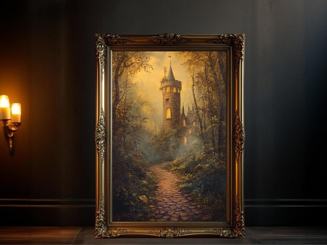 Enchanted Castle - Contemporary Travel Poster