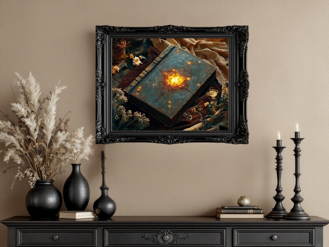 Enchanted Spellbook, Fantasy Art Print - Image 3