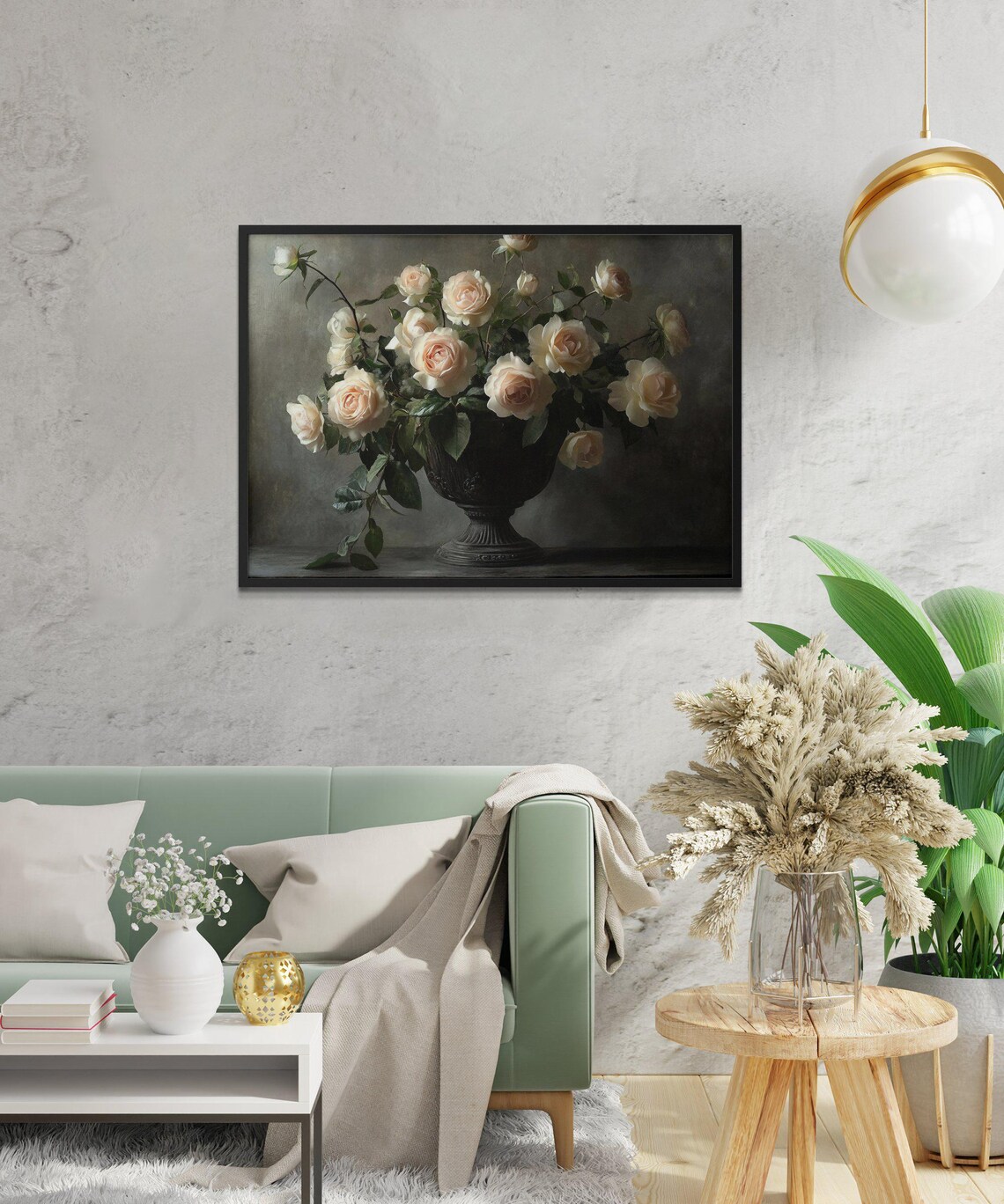 Vintage Roses Botanical Flower Print, Antique Floral Decor - Image 2