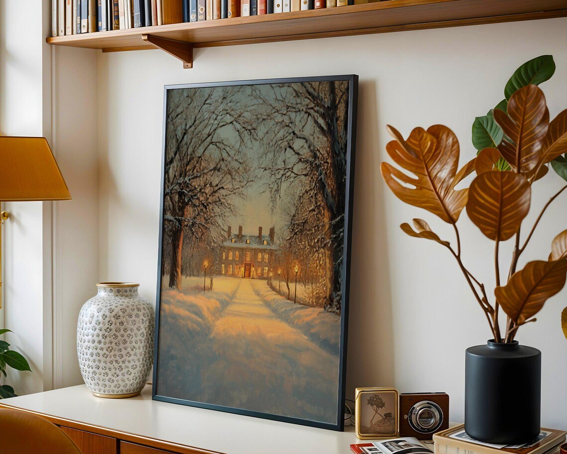 Winter Wonderland Snowy Path, Seasonal Landscape - Image 2