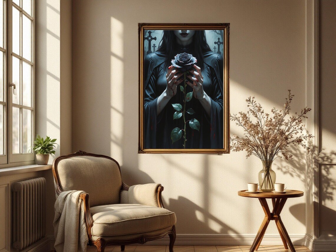 Gothic Horror Wall Art, Dark Fantasy Decor - Image 2