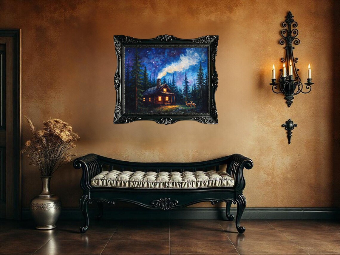 Cozy Cabin In The Woods - Rustic Forest Landscape - Image 3