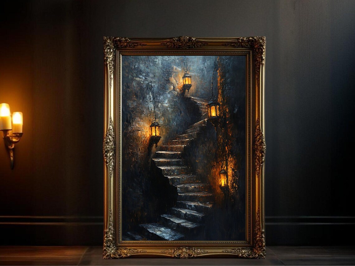 Mysterious Candlelit - Traditional Travel Poster