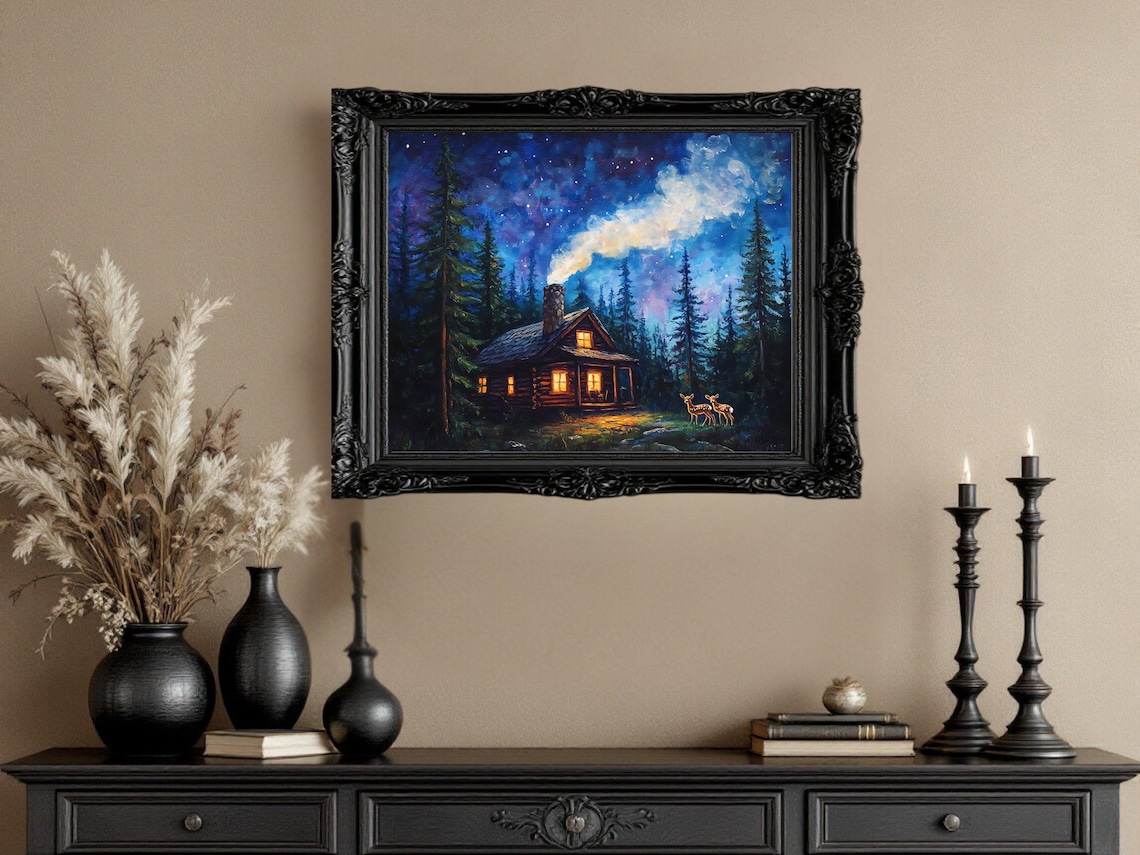Cozy Cabin In The Woods - Rustic Forest Landscape - Image 2