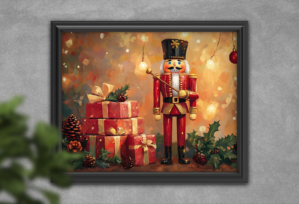 Festive Nutcracker Holiday Scene, Christmas Decor