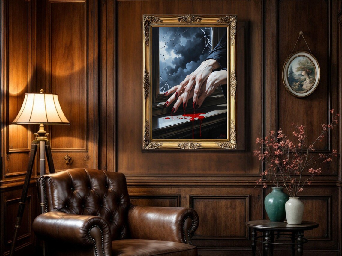 Gothic Vampire Hands, Dark Fantasy Halloween Decor - Image 3
