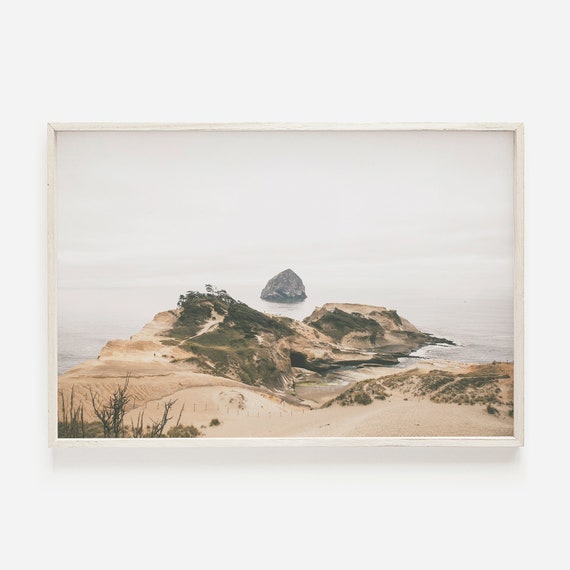 Cannon Beach Oregon Pacific Northwest Ocean Rustic Photography Coast Poster Moody Scenery Art