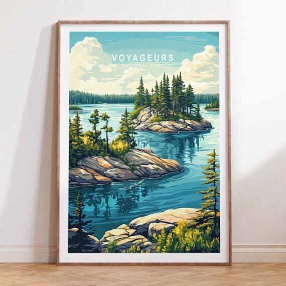 Voyageurs National Park Rocky Islands Tranquil Lakeside Poster