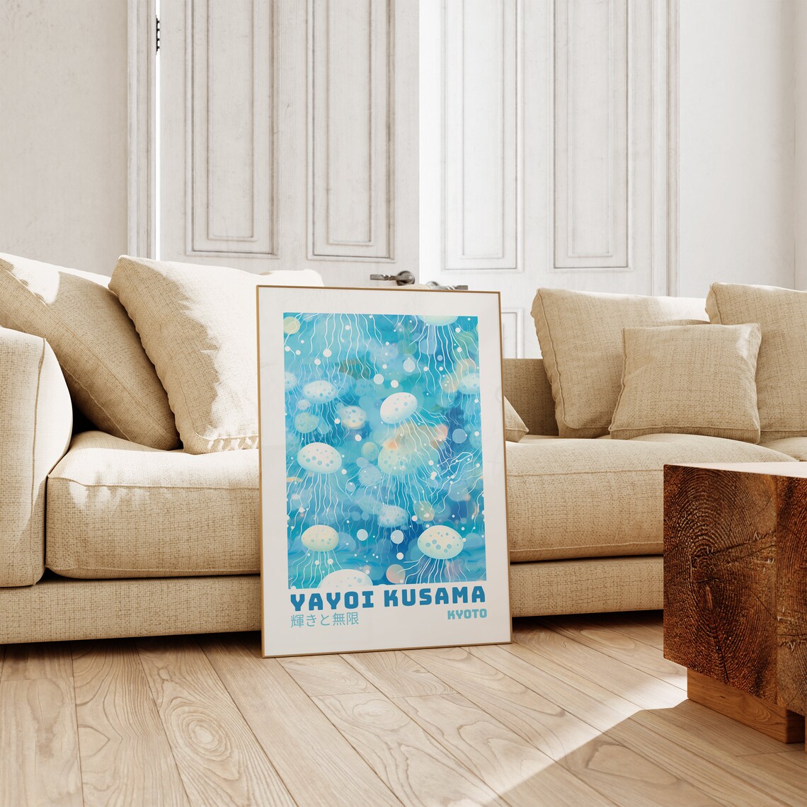 Yayoi Kusama Inspired Abstract Japanese Wall Art - Image 5