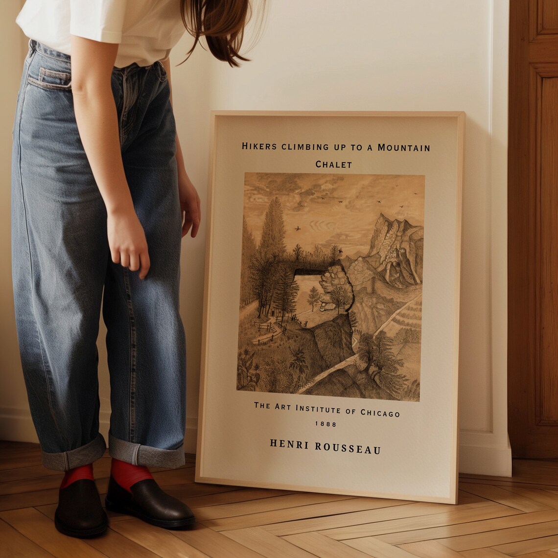 Henri Rousseau Poster Scene In Bagneux On The Outskirts Of Paris Realism Art Antique Decor Home Decoration Garden Poster - Image 4