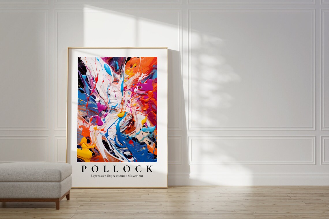 Jackson Pollock Abstract Modern Wall Art Print