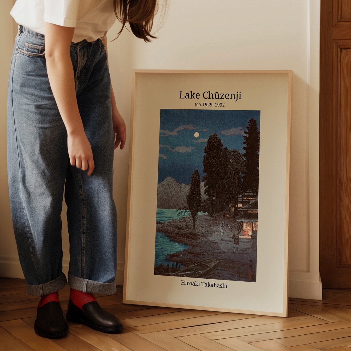 Hiroaki Takahashi Lake Chuzenji Moonlit Night Pines Art Poster - Image 4