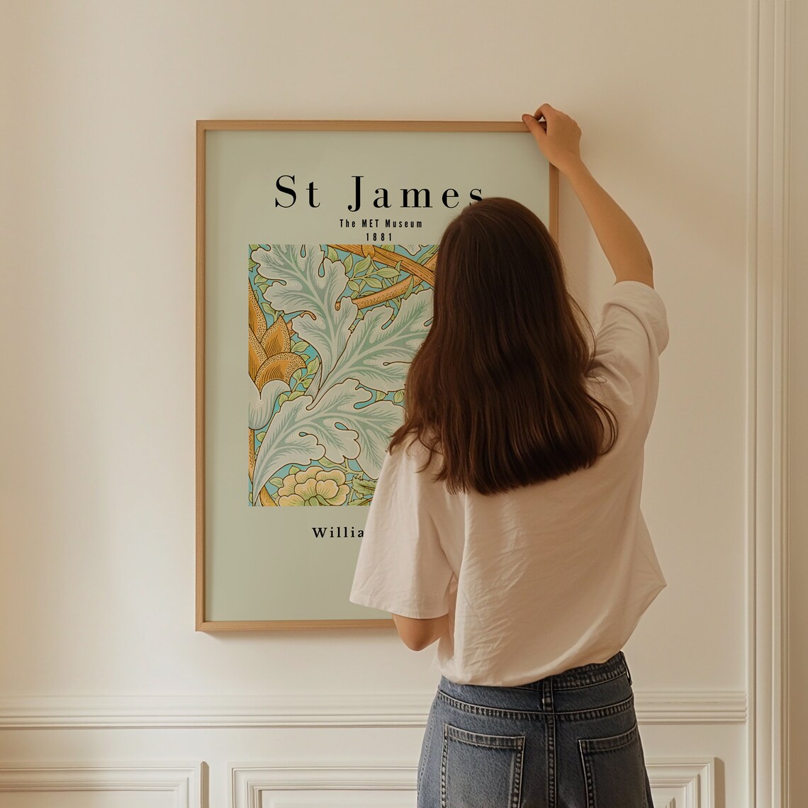 William Morris Botanical Flower and Leaves Poster - Image 3