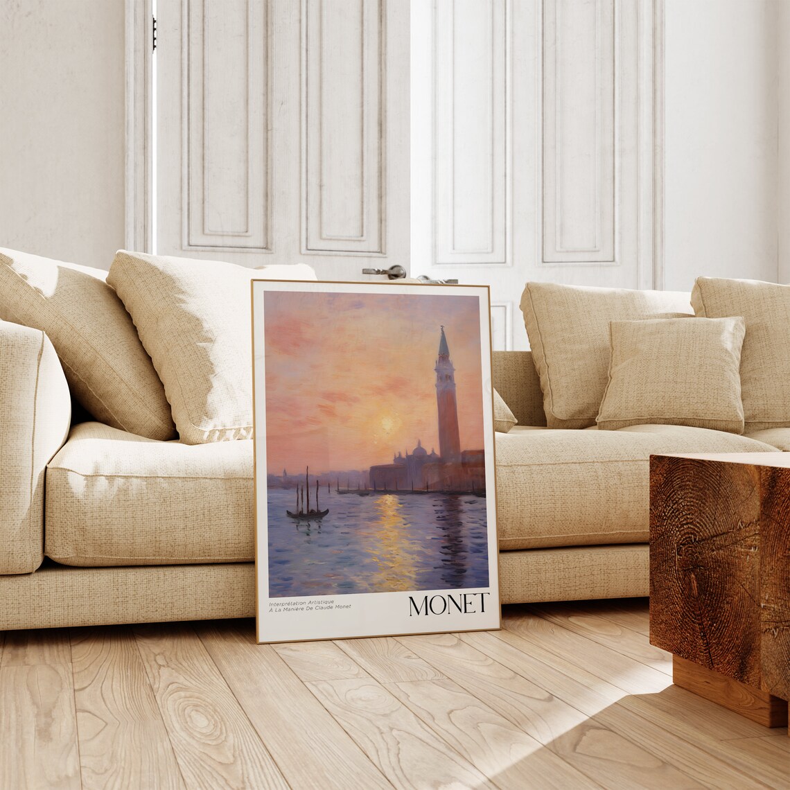Claude Monet Mid Century Modern Art Print - Image 4