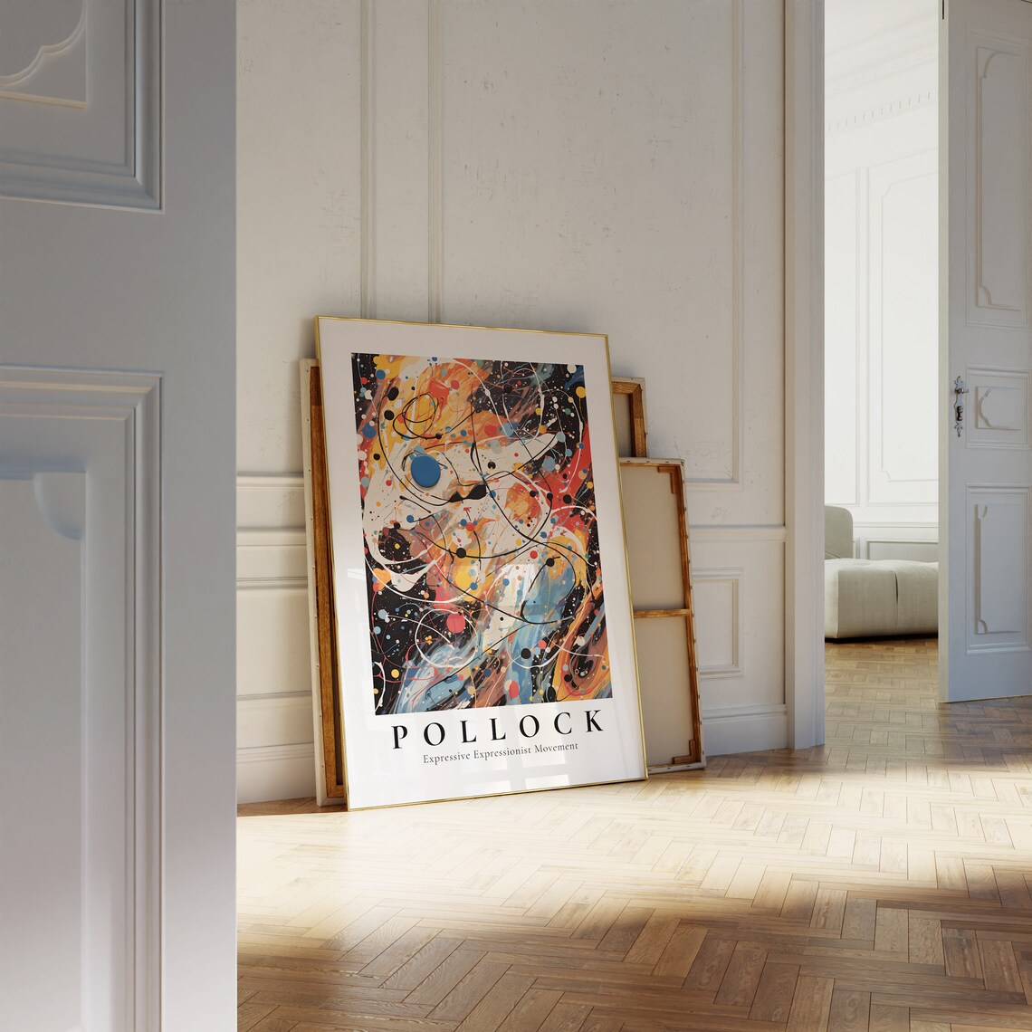 Jackson Pollock Cosmic Drip Painting Expressionist Art Poster - Image 4
