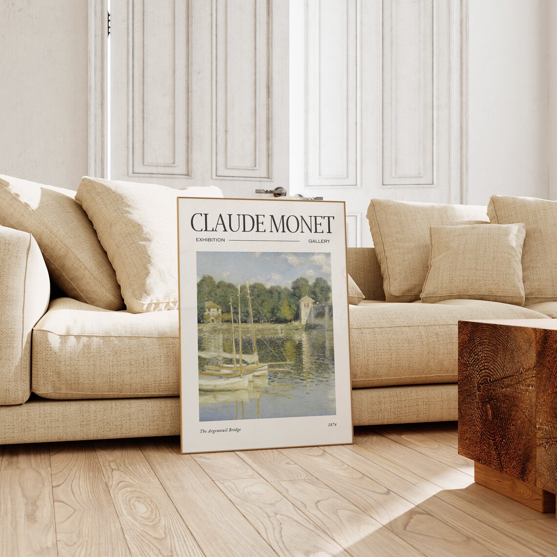 Claude Monet Mid Century Modern Wall Art Print - Image 4