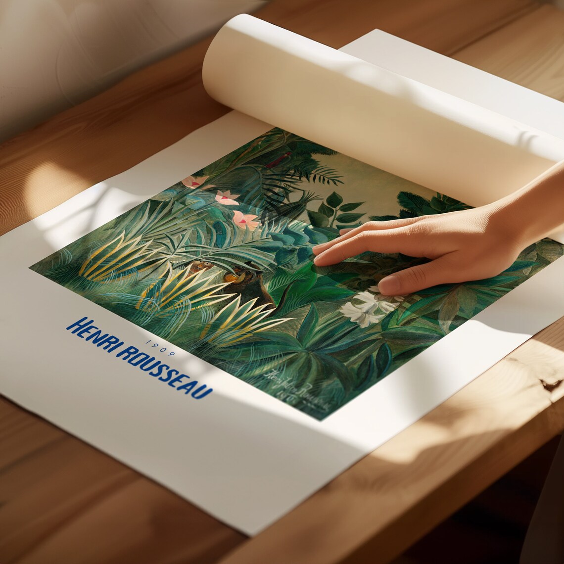 Henri Rousseau Poster Scene In Bagneux On The Outskirts Of Paris Realism Art Antique Decor Home Decoration Garden Poster - Image 2