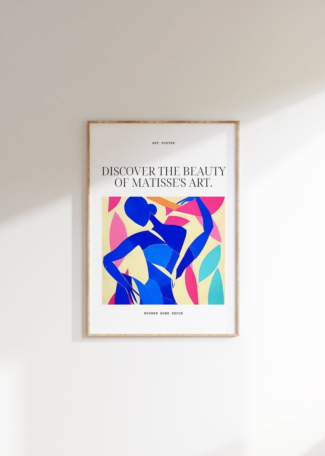 Henri Matisse Blue Dancer Cut Out Modern Dance Silhouette Poster
