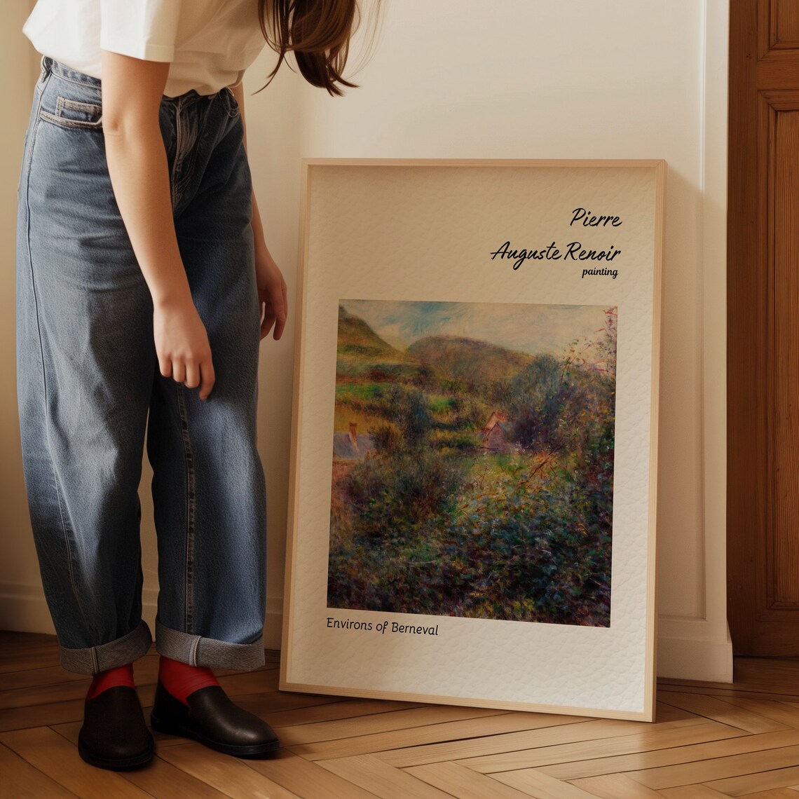 Renoir Environs of Berneval Rolling Hills Landscape Art Poster - Image 4