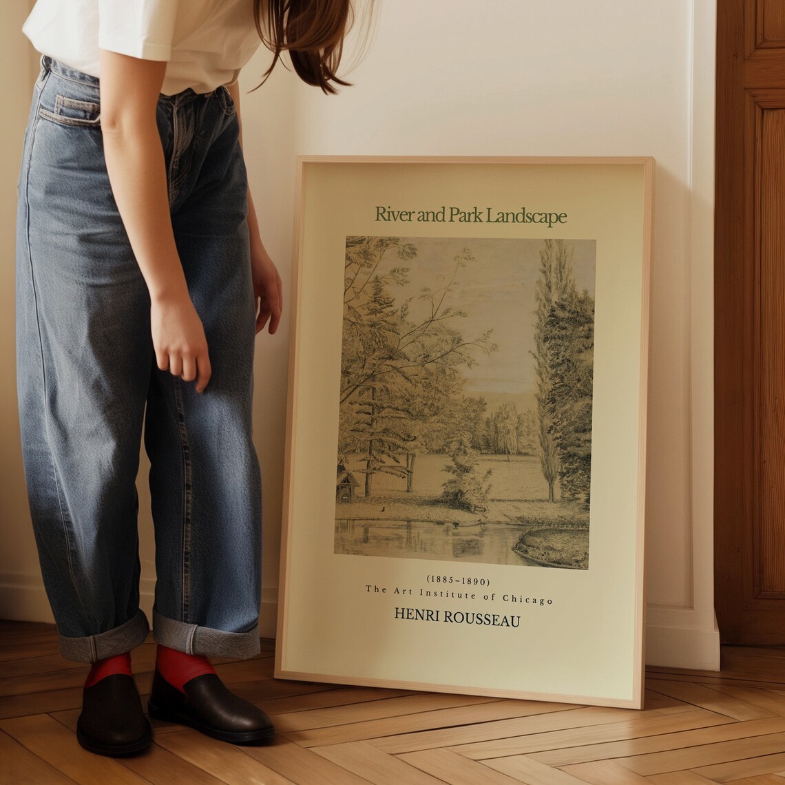 Henri Rousseau Poster Scene In Bagneux On The Outskirts Of Paris Realism Art Antique Decor Home Decoration Garden Poster - Image 4