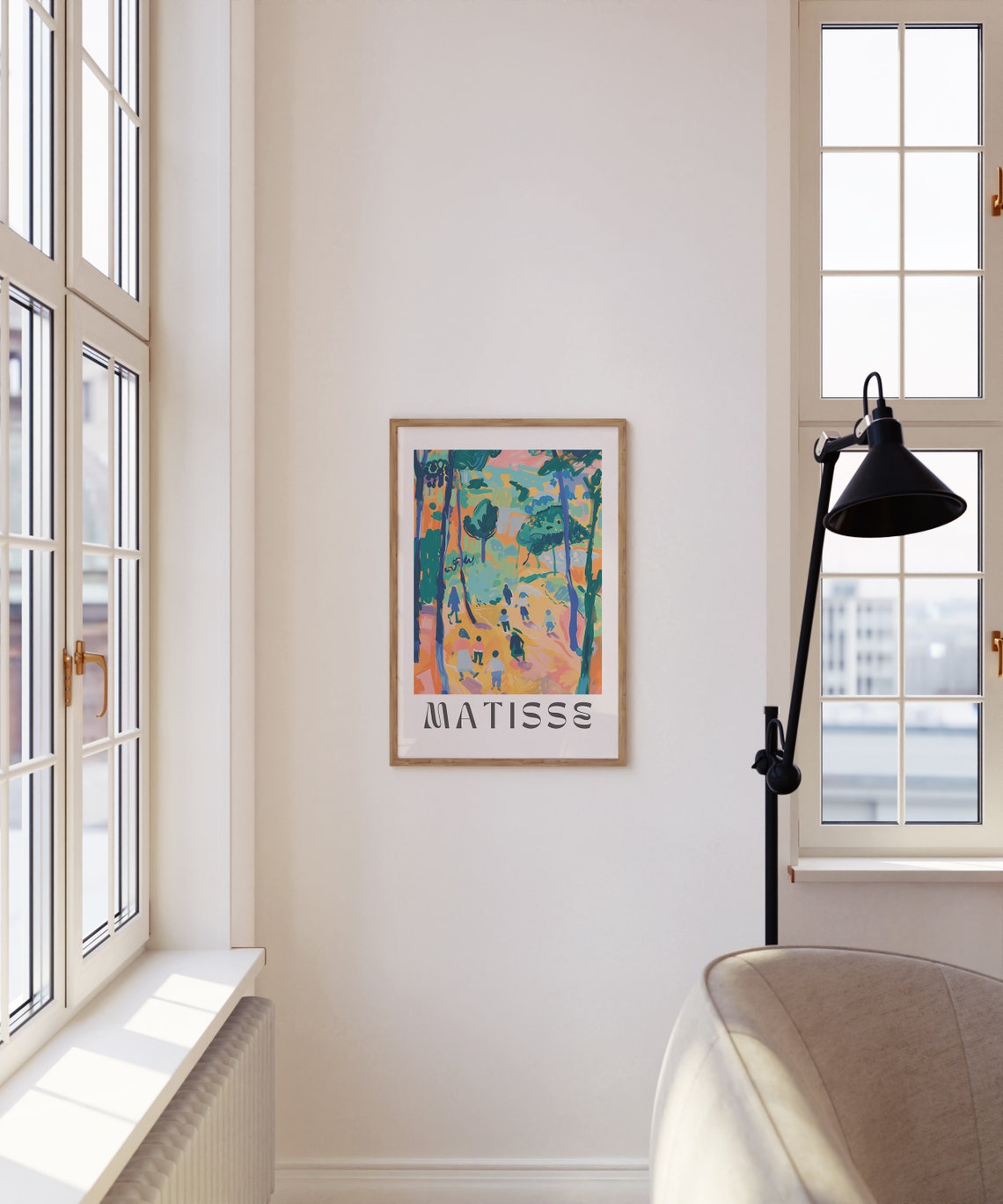 Henri Matisse Sunlit Forest Stroll Tall Trees Walkers Poster - Image 3