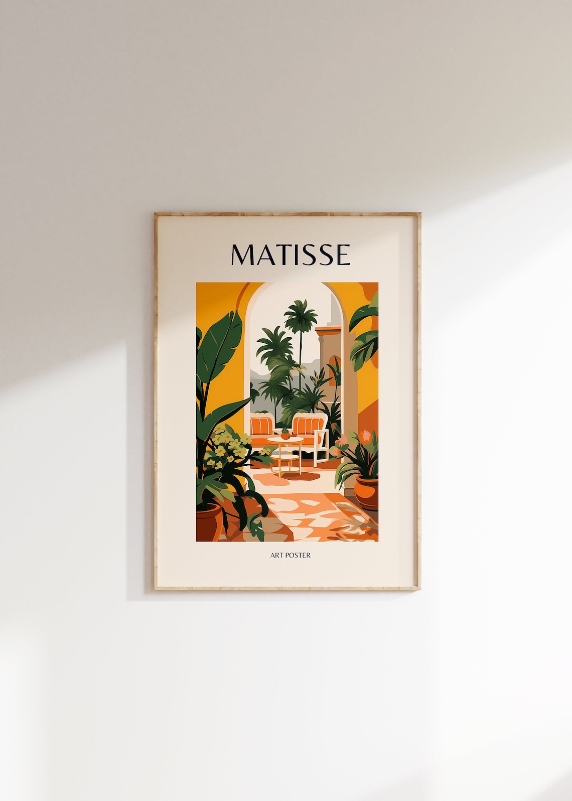 Matisse-Inspired Minimalist Floral Art Print