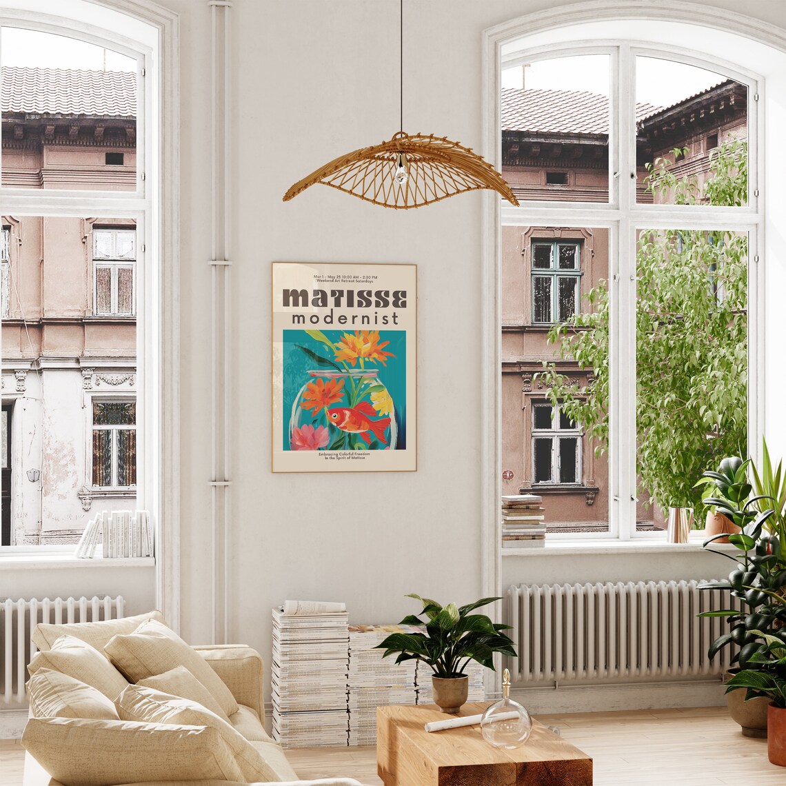 Matisse-Inspired Colorful Poster, Modern Gallery Decor - Image 4