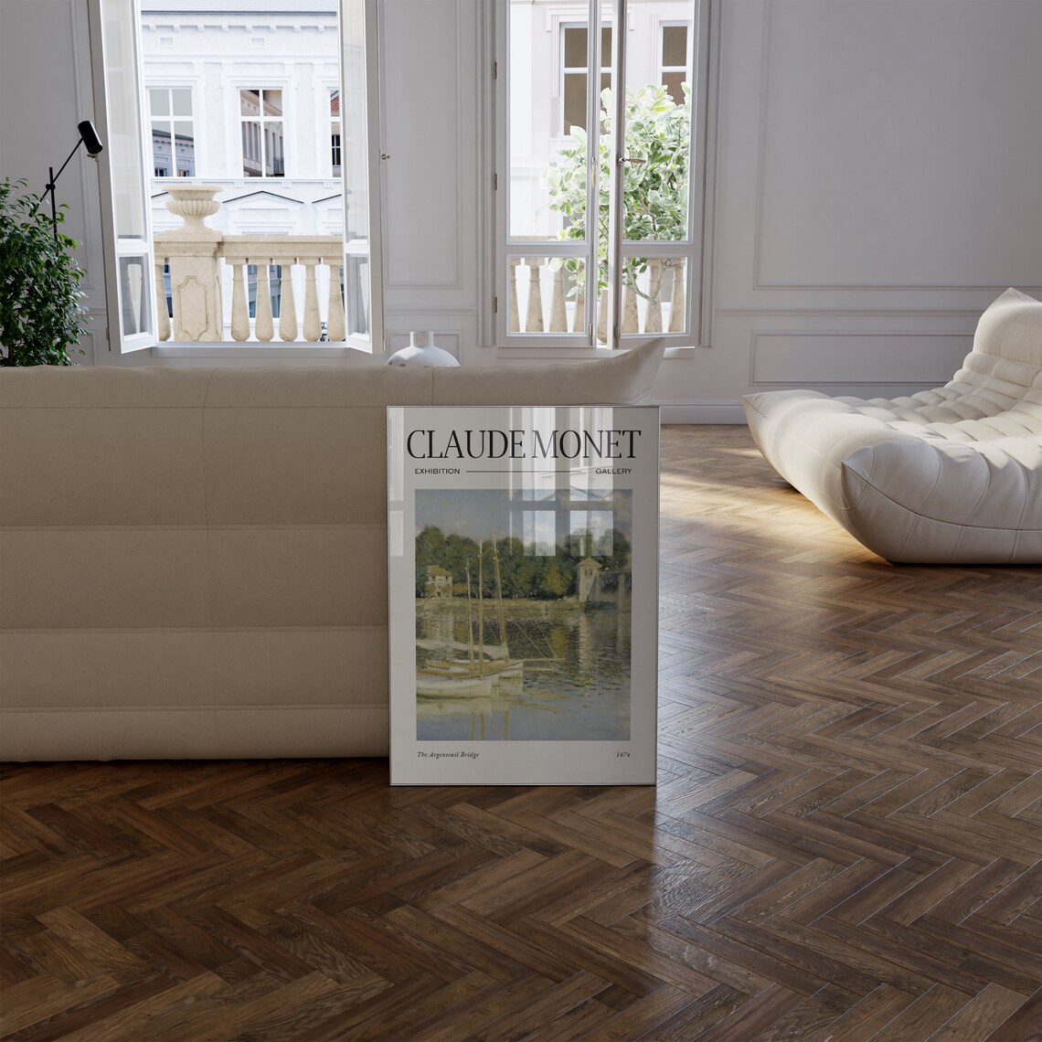 Claude Monet Mid Century Modern Wall Art Print - Image 5