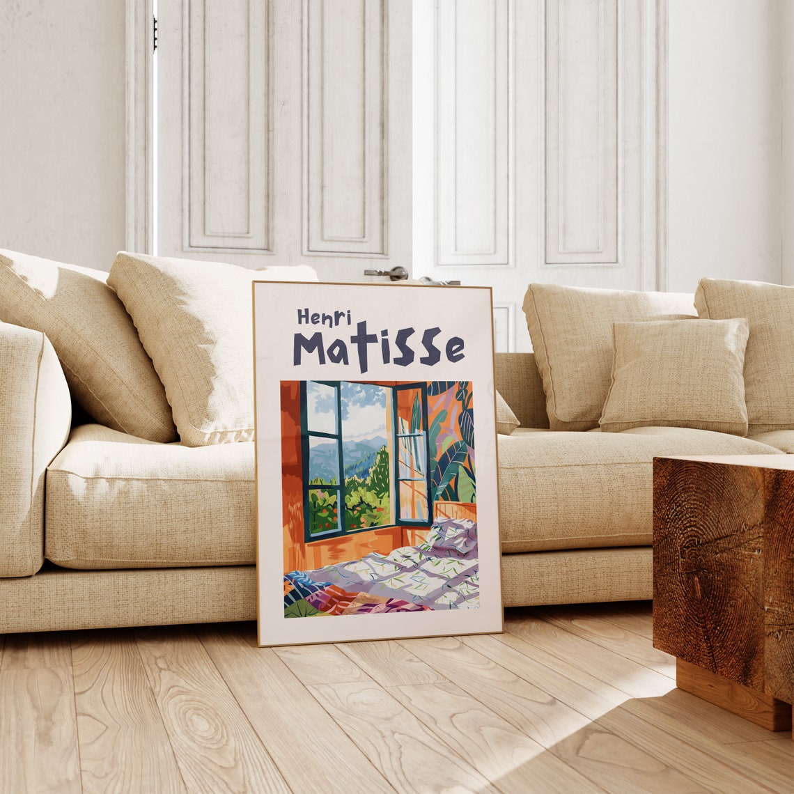 Henri Matisse Cozy Bedroom Window With Mountain View Morning Poster - Image 2