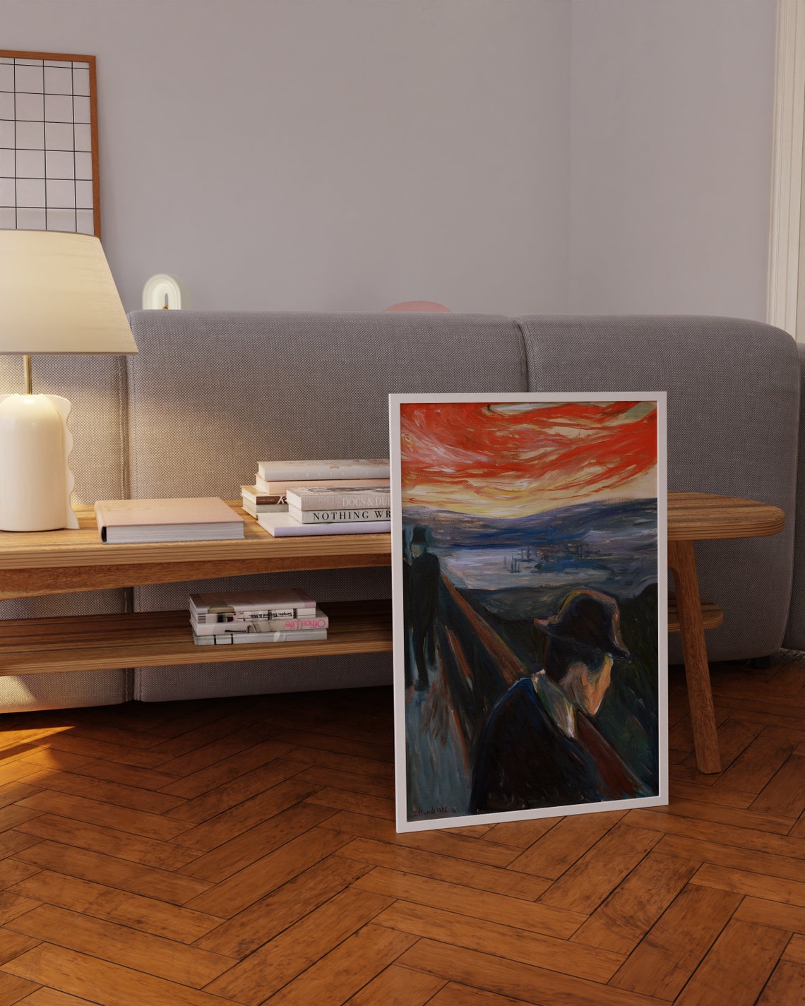 Edvard Munch Despair 1892 Fiery Red Sky Expressionist Art Poster - Image 4