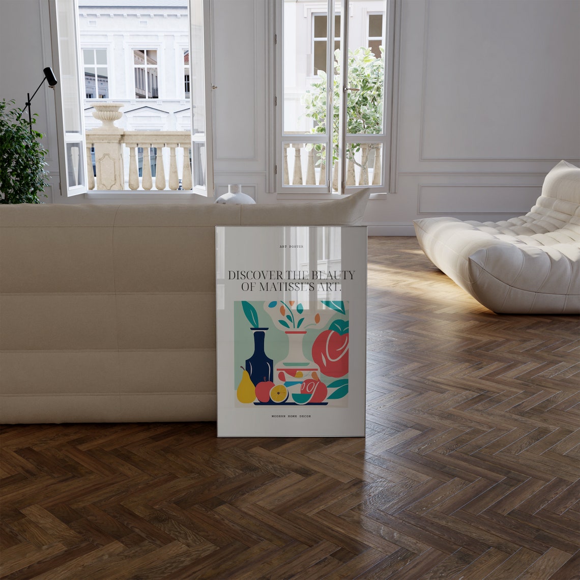 Henri Matisse Inspired Modern Fruit Still Life Minimal Poster - Image 3