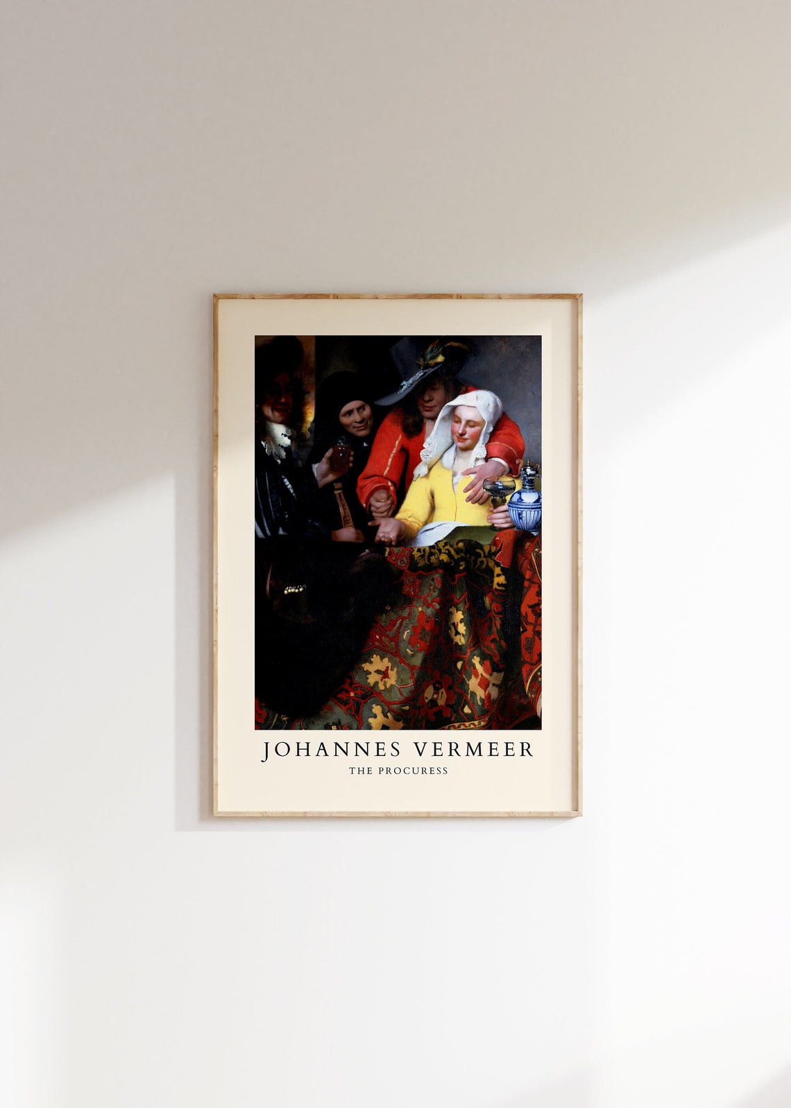 Johannes Vermeer The Procuress Tavern Scene Dutch Master Poster
