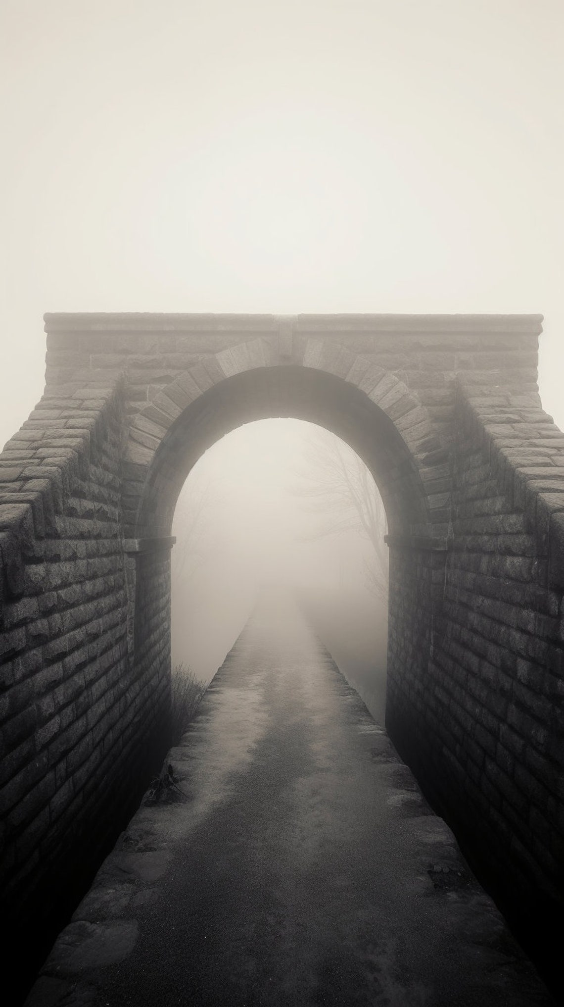 Misty And Moody Bridge 2 Print Bridges Mist And Dramatic Lighting Print Custom Curators