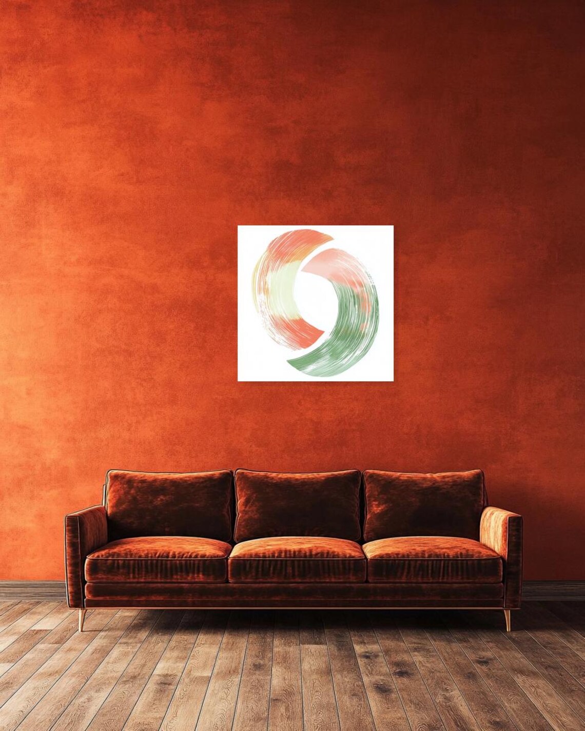 Abstract Swirl Art Inspired By Impressionism - Image 2