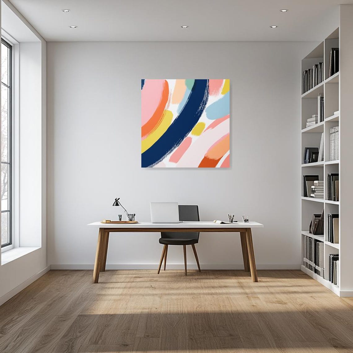 Colorful Abstract Art Inspired By Henri Matisse Bold Brush Strokes For Modern Home Decor Wall Art - Image 3