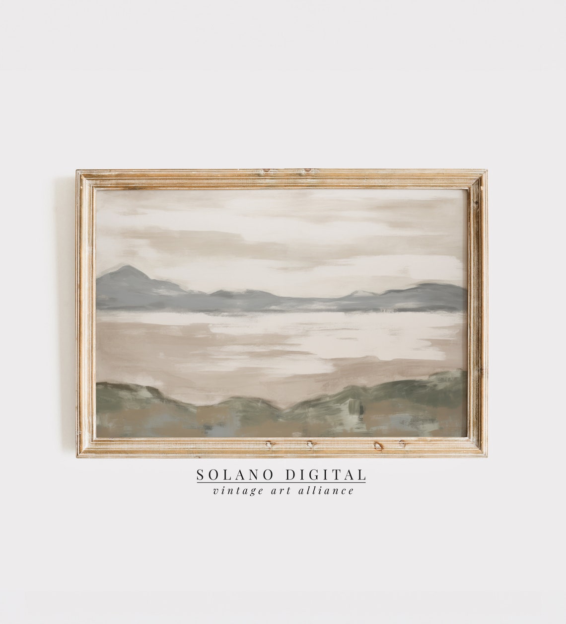 Coastal Abstract Beach Wall Art Muted And Neutral Costal Themed
