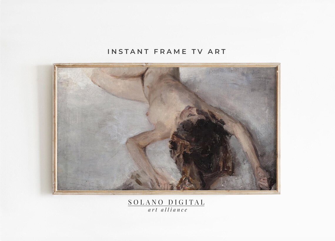 Valentines Day Rustic Nude Minimalist Art Print