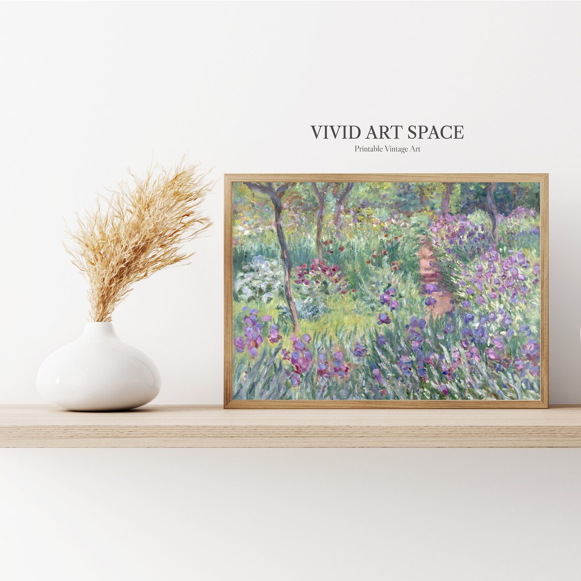 Claude Monet Garden In Giverny Impressionist Art Print - Image 2