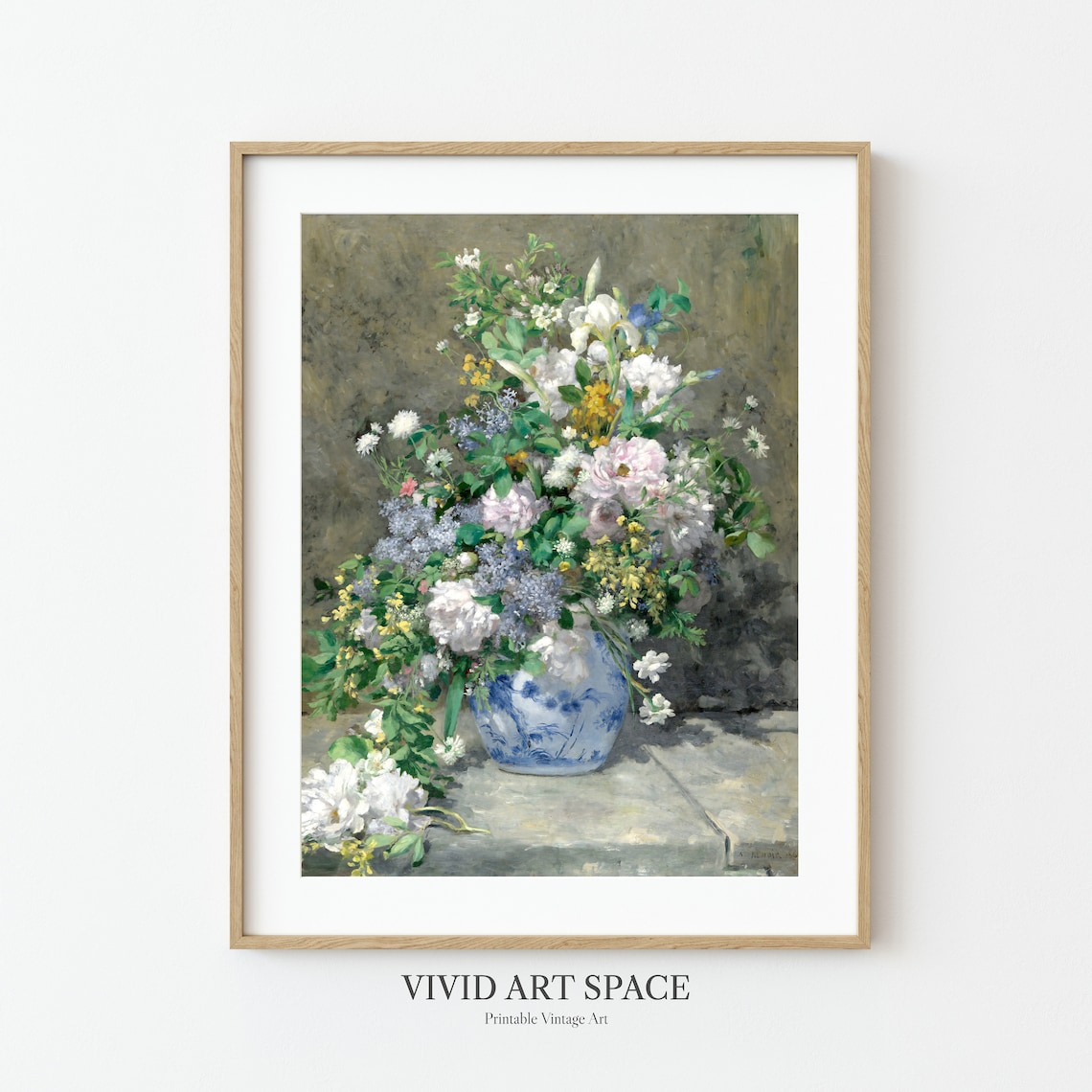 Spring Bouquet by Renoir, Vintage Floral Art Print - Image 2