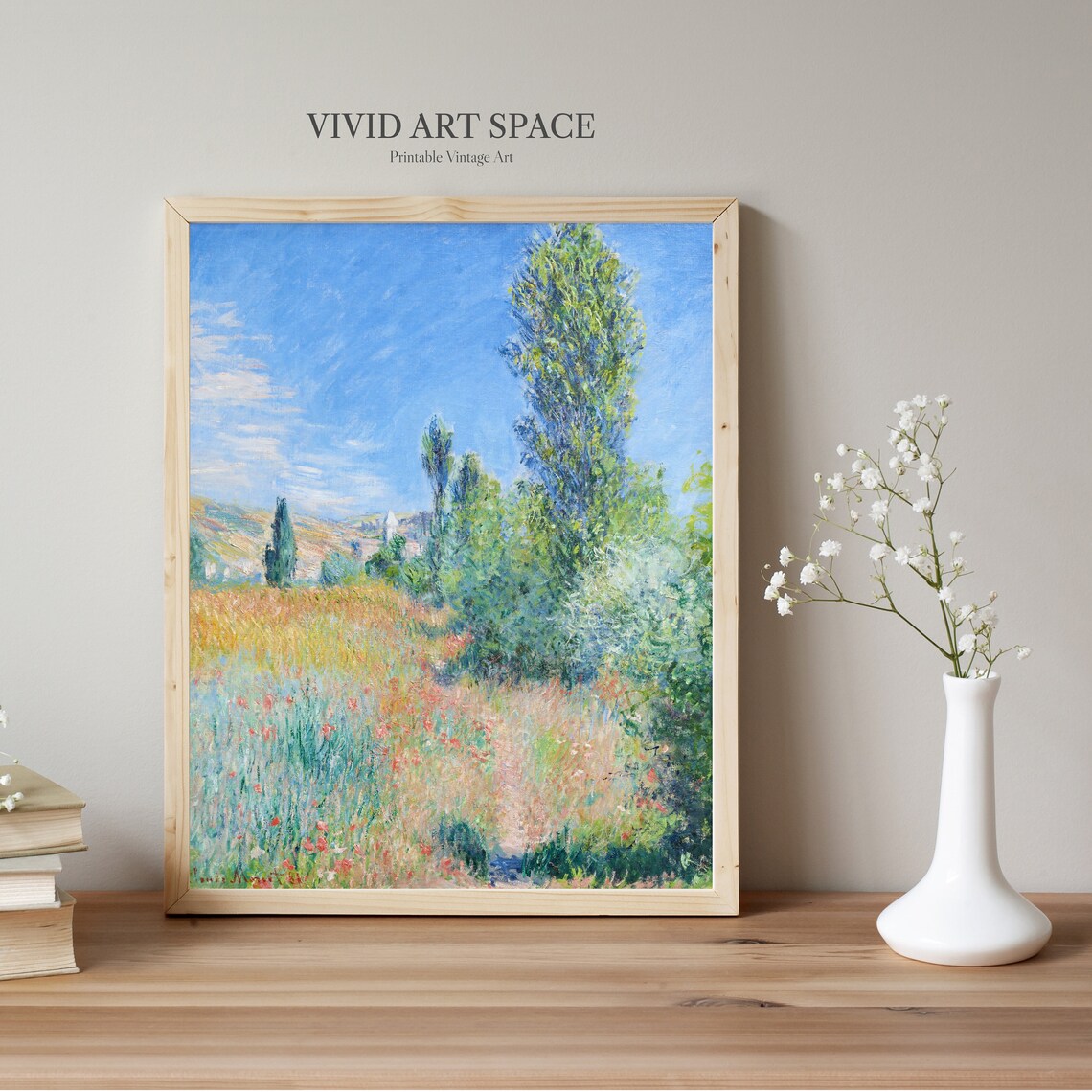 Monet-Inspired Landscape in Île Saint-Martin, Art Print - Image 2