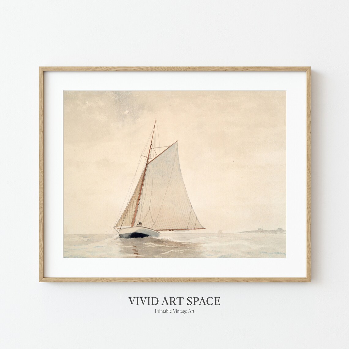 Sailing Off Gloucester By Winslow Homer Art Print - Image 2